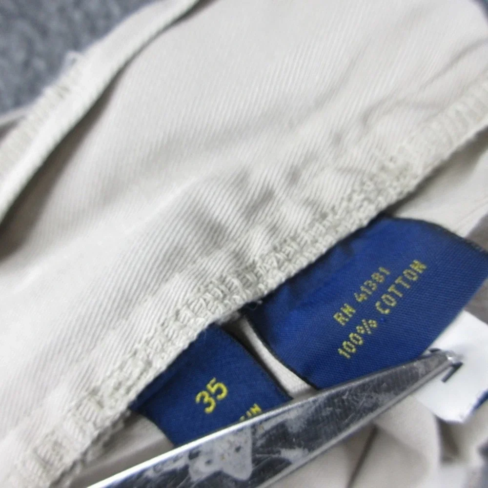 Polo Ralph Lauren Shorts Mens 35 Beige Chino 9